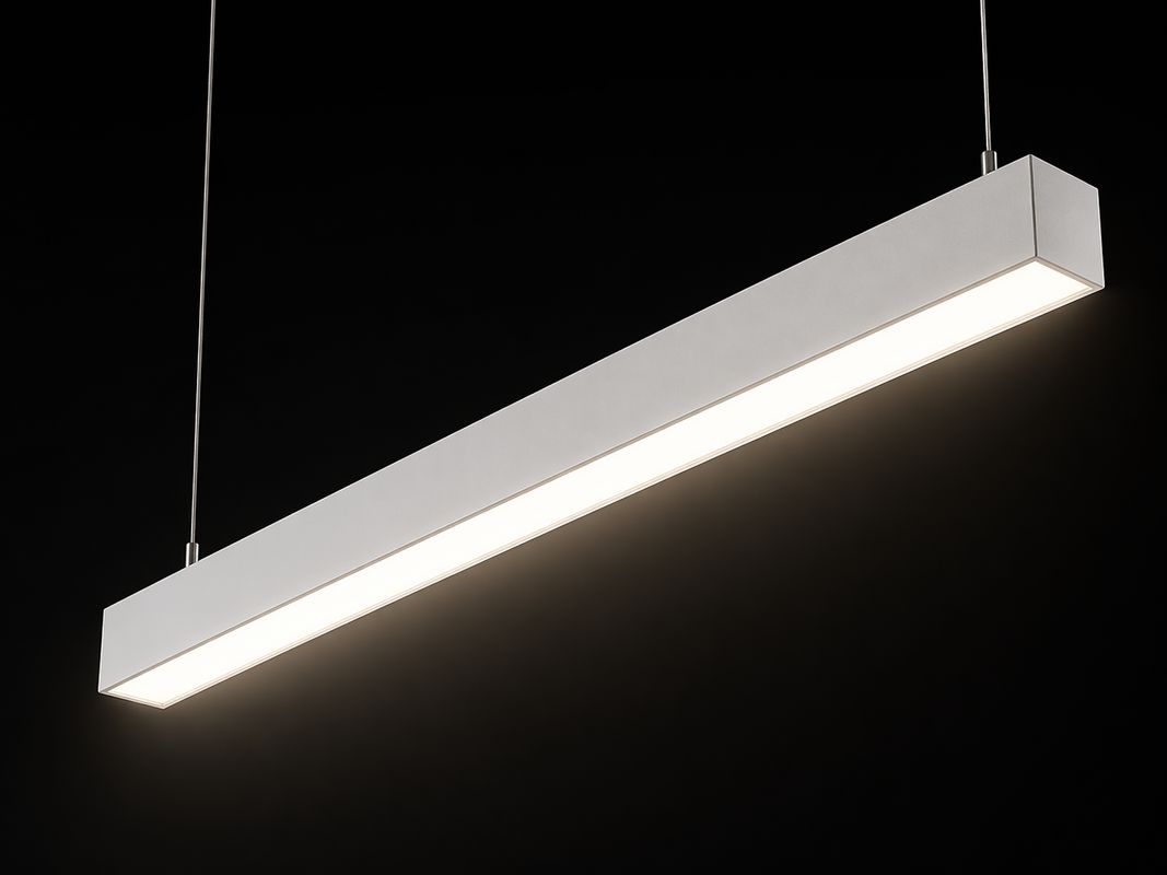 Светильник из профиля прямой формы