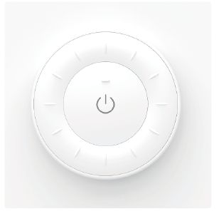 Белый магнитный валкодер Quick Control для DIM и CCT