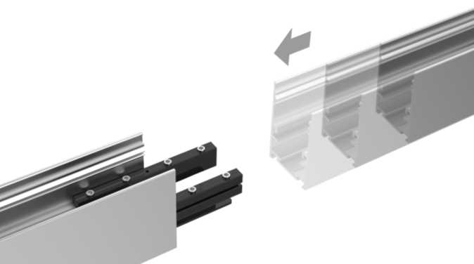 Прямые коннекторы для соединения участков профиля