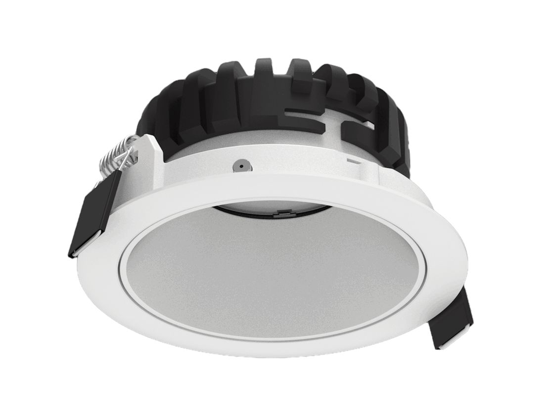 Встраиваемый светильник COMBO 2.0, белая рамка, вид сбоку