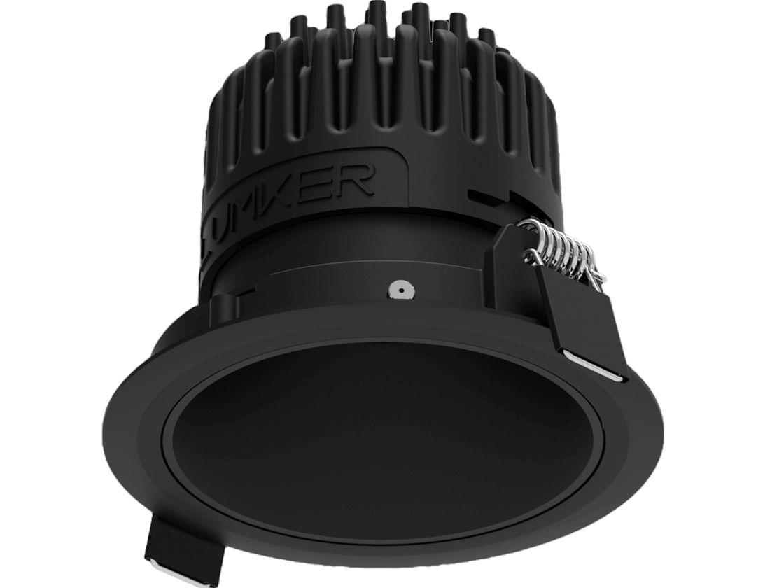 Встраиваемый светильник COMBO 2.0, черный корпус, пружинные фиксаторы