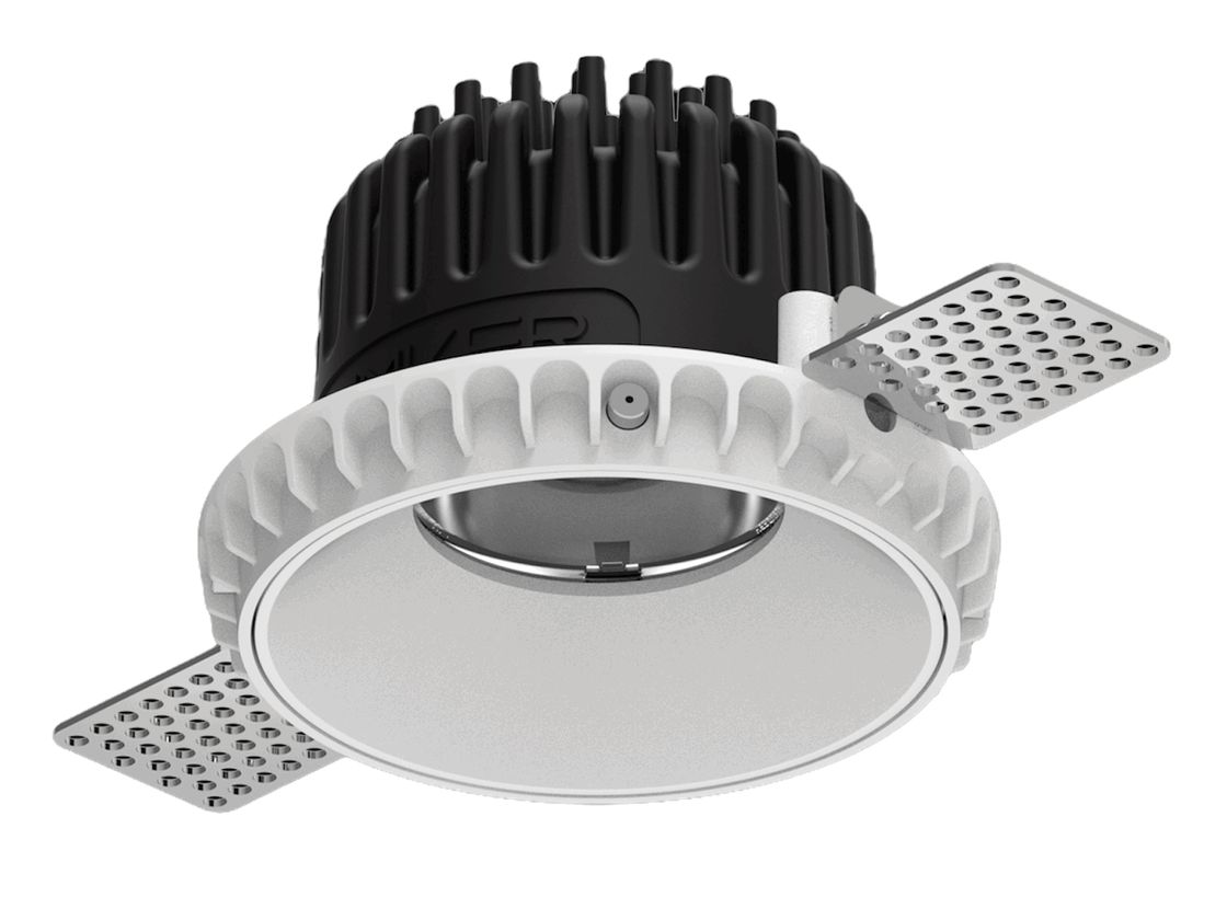 Встраиваемый светильник COMBO 2.0, вид снизу и радиатор