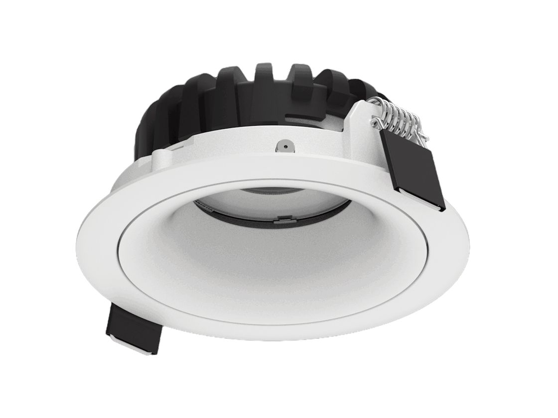 Встраиваемый светильник COMBO 2.0, белая рамка, вид спереди