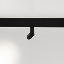 Трековый спот черный, световое пятно на стене