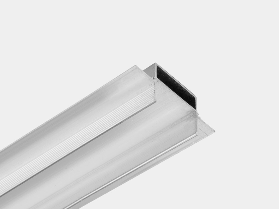 Алюминиевый встраиваемый профиль для ГКЛ, вид торца