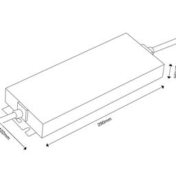Блок питания для светодиодных лент  TPW, 600 W Влагозащитный, 12 V, MTPW-600-12