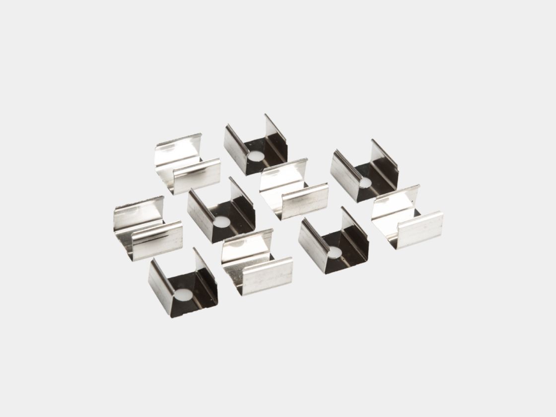 Набор металлических крепежных клипс для ленты, 10 штук