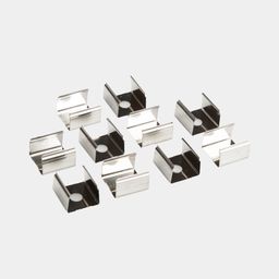 Набор металлических крепежных клипс для ленты, 10 штук