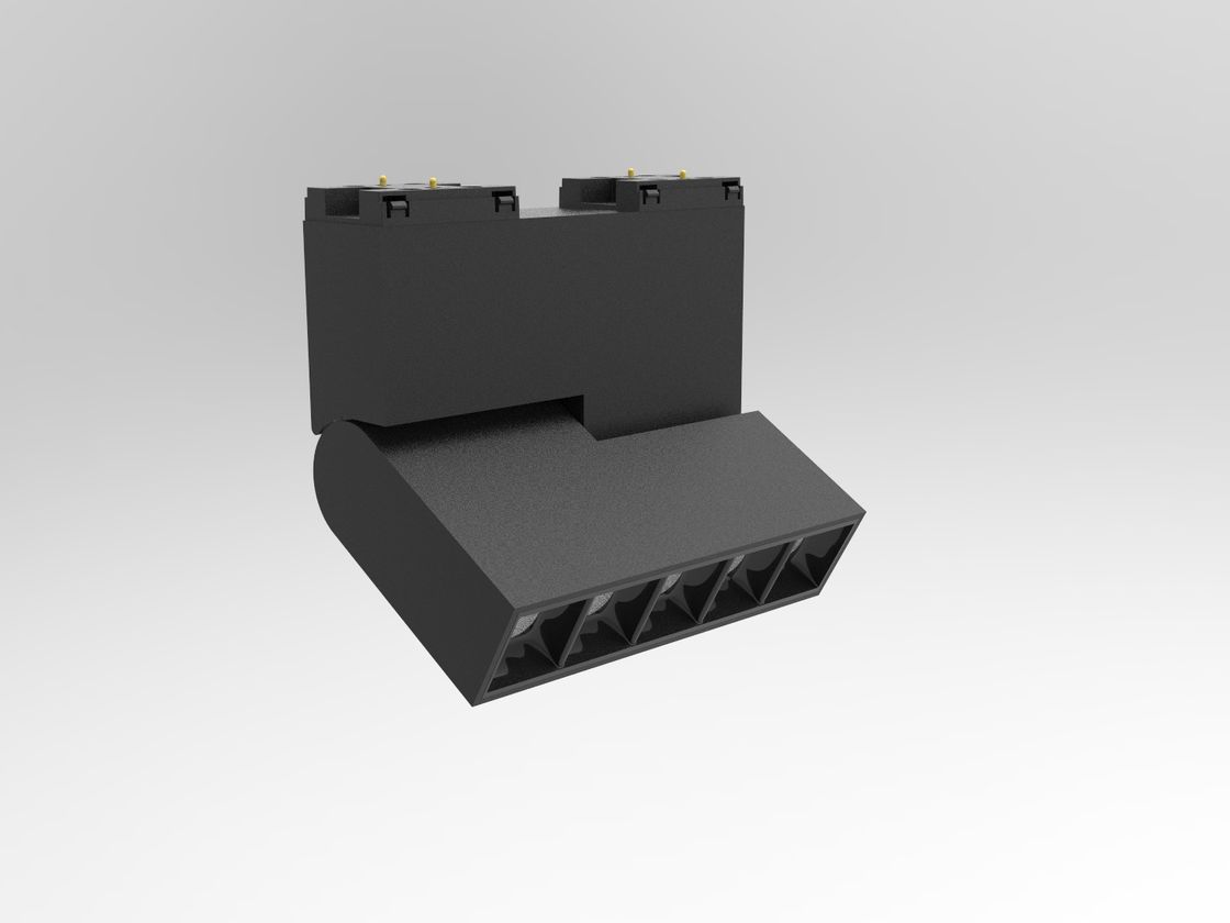 Трековый светильник SY черный, вид под углом