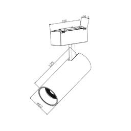 Светильник для трека SY белый, 20 Вт, 24 вольт, SY-601202-WH-20-36-WW
