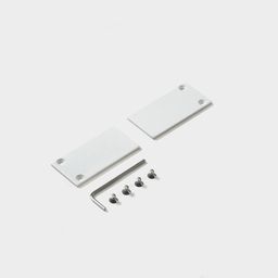 SY-LINK-ECS-S1-WH, комплект заглушек (2шт) для накладного глубокого шинопровода, белый