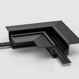 SY-LINK-CNLV-T2S-BL, коннектор угловой горизон.для встраиваемого низкопрофильного шинопровода, черны