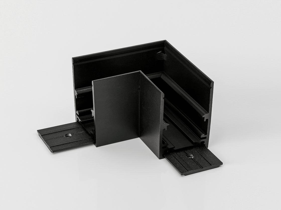 Коннектор угловой для накладного глубокого шинопровода SY-LINK, SY-LINK-CNLV-S1-BL