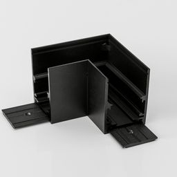 Коннектор угловой для накладного глубокого шинопровода SY-LINK, SY-LINK-CNLV-S1-BL