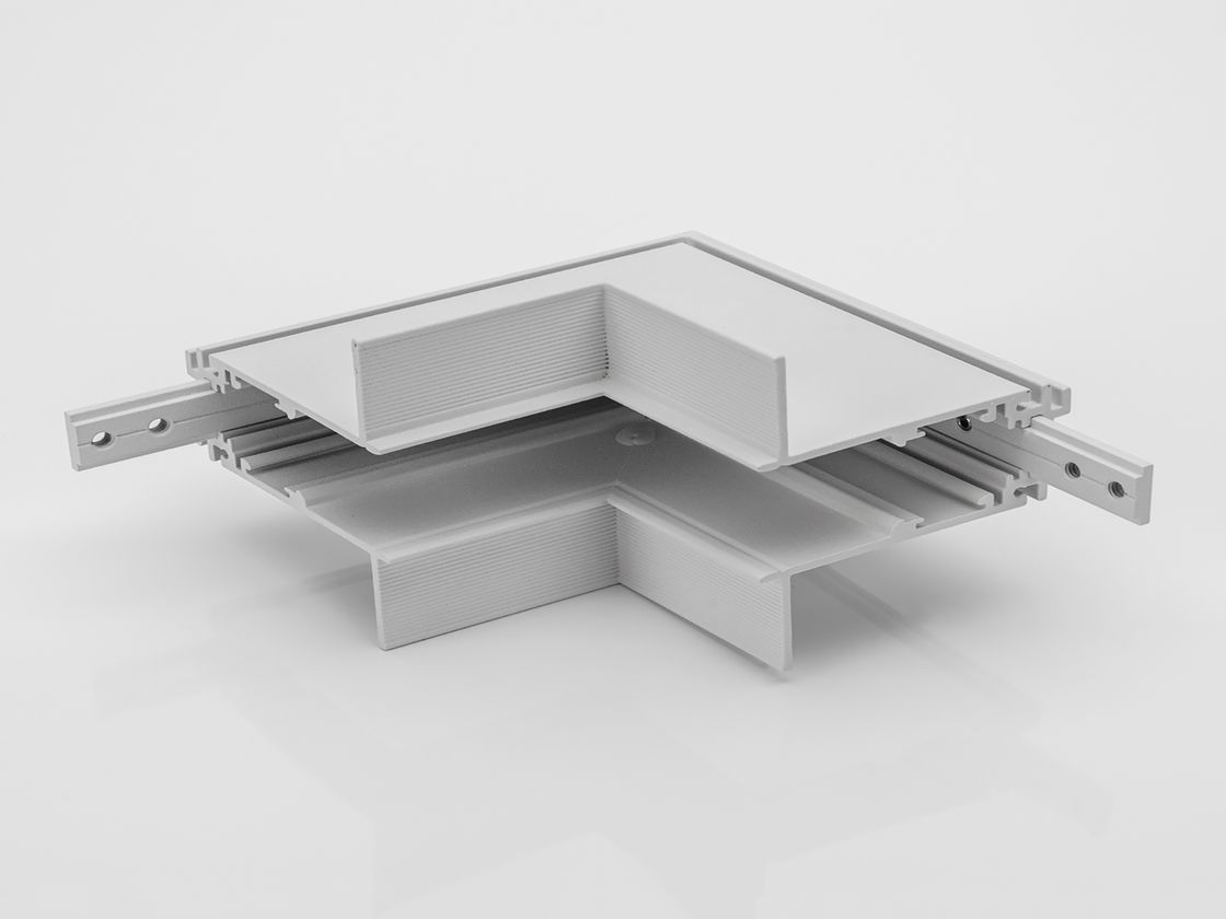 Угловой внутренний коннектор для встраиваемого шинопровода, ракурс