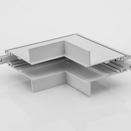 Внутренний угловой коннектор SY-LINK, белый, вид сверху