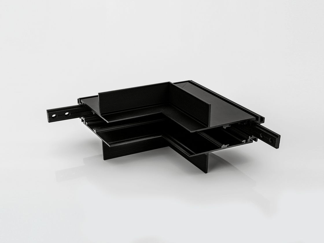 Коннектор угловой внутренний для встраиваемого глубокого шинопровода SY-LINK под гипсокартон, SY-LINK-INT-T1-BL