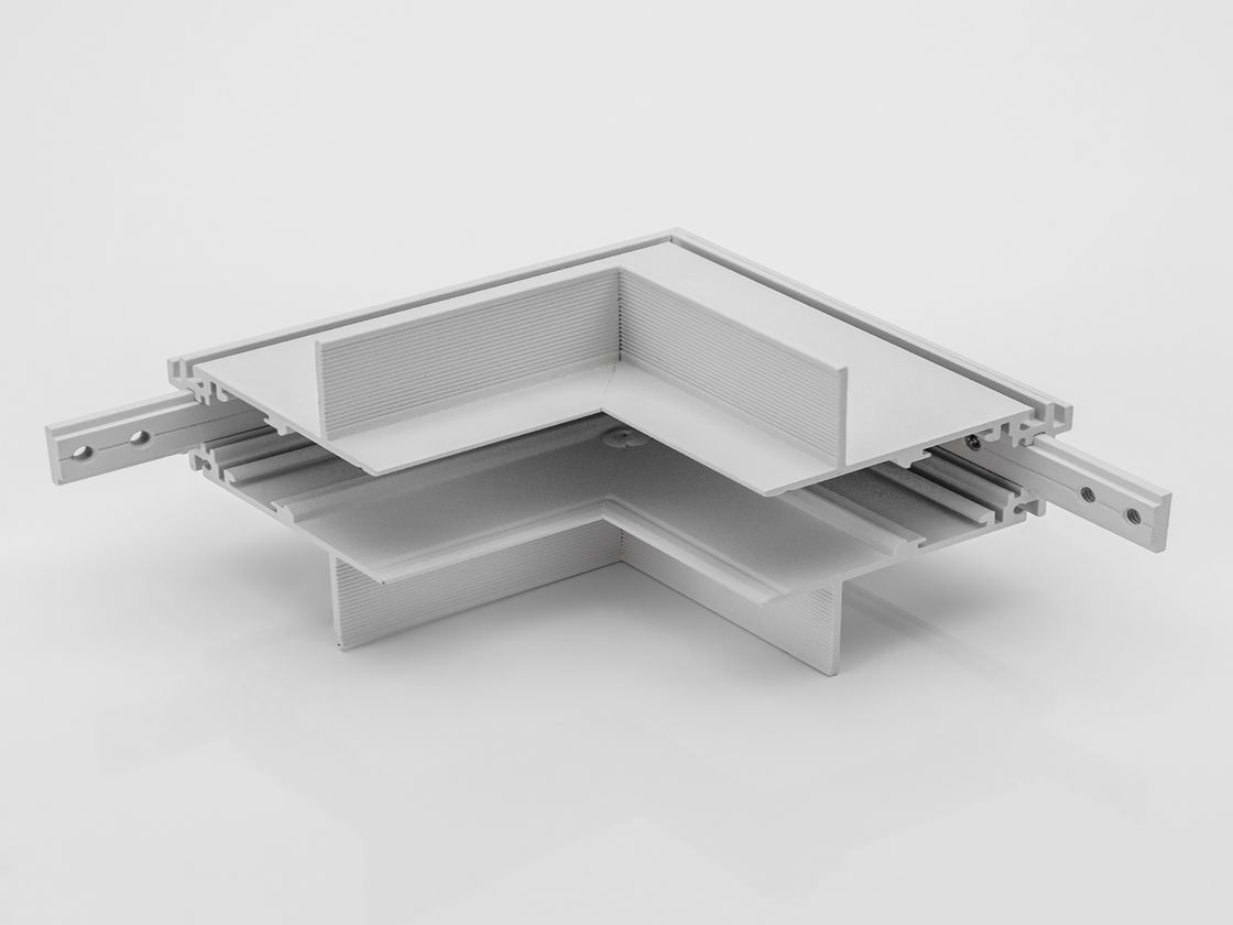 Угловой соединитель для встраиваемого шинопровода под гипс