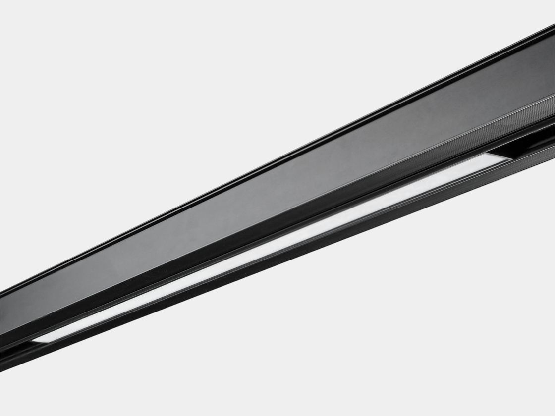 Линейный трековый светильник SY-LINK, черный корпус, матовый рассеиватель