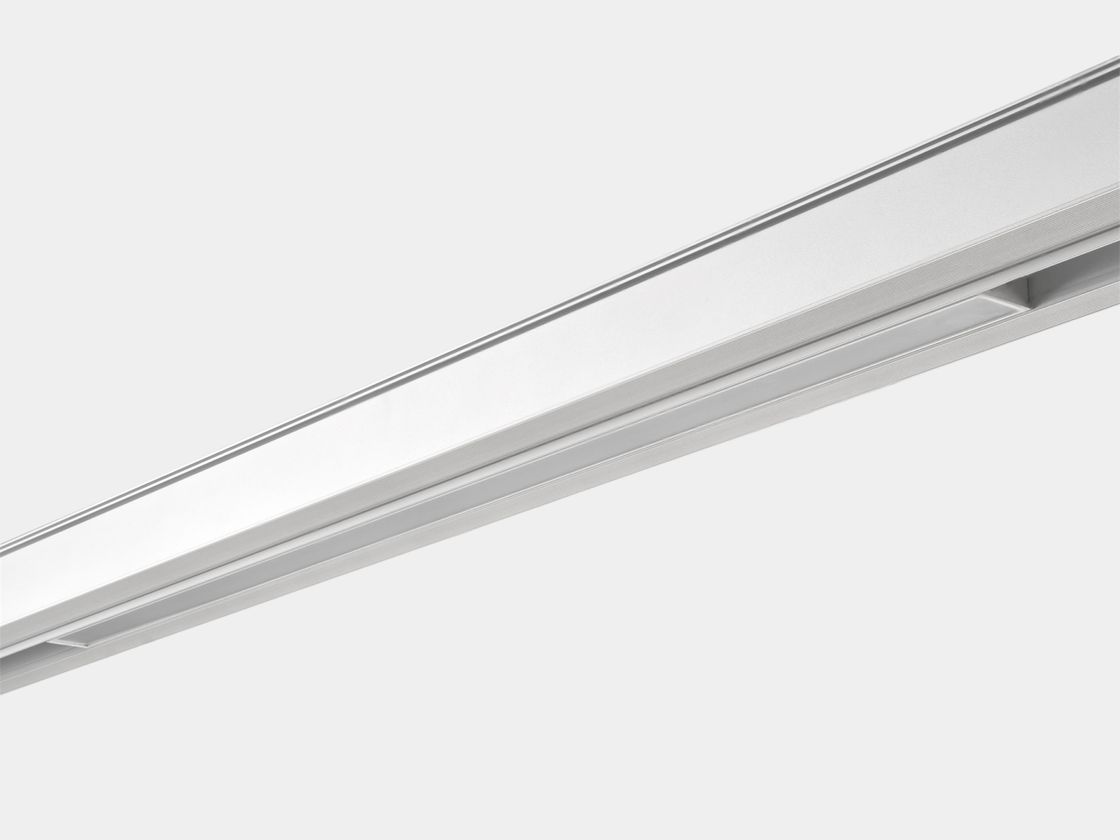 Белый линейный светильник SY-LINK, вид сбоку, профиль корпуса