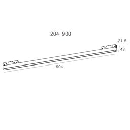 Светильник трековый линейный, серия SY-LINK, Белый, 18Вт, IP20, Нейтральный белый (4000К), SY-LINK-900-WH-18-NW