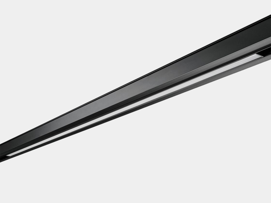 Линейный трековый светильник SY-LINK, черный корпус, матовый рассеиватель