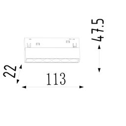 Светильник линейный дарклайт, серия SY-LINK, Черный, 6Вт, IP20, Нейтральный белый (4000К), SY-LINK-110-BL-6-NW