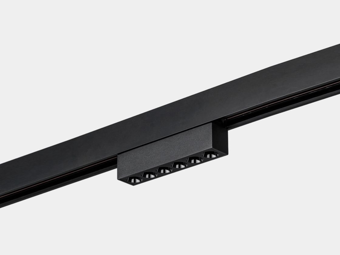 Линейный дарклайт светильник на треке, черный