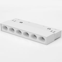 Линейный трековый светильник дарклайт, шесть линз спереди