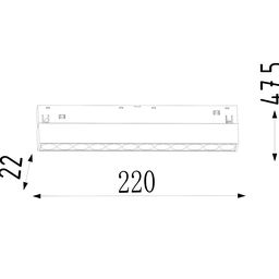 Светильник линейный дарклайт, серия SY-LINK, Черный, 12Вт, IP20, Нейтральный белый (4000К), SY-LINK-220-BL-12-NW