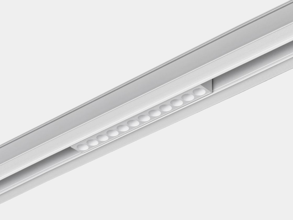 Линейный модуль дарклайт в треке, вид сверху