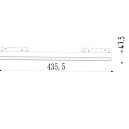 Светильник линейный дарклайт, серия SY-LINK, Белый, 18Вт, IP20, Нейтральный белый (4000К), SY-LINK-435-WH-18-NW