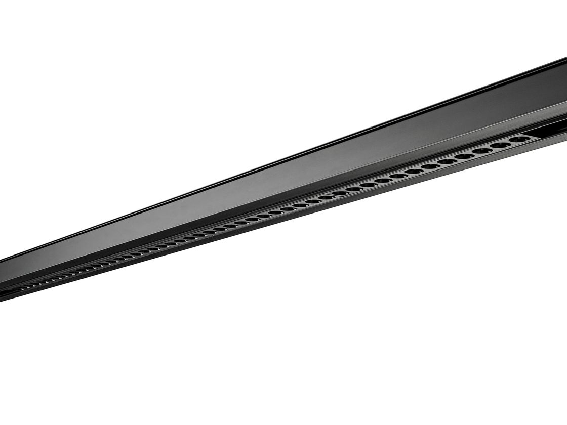 Черный линейный светильник SY-LINK, оптическая решетка, ракурс