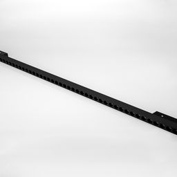 Линейный трековый светильник с решеткой, общий вид