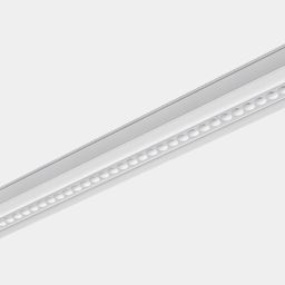 Белый линейный светильник SY-LINK, оптика дарклайт, вид снизу