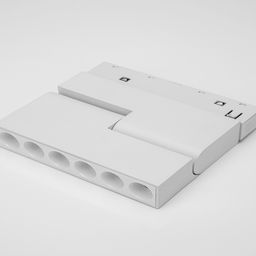 Светильник-книжка белый, вид сверху на адаптер