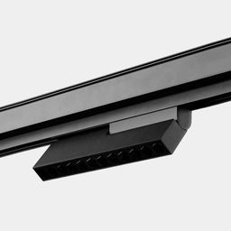 Черный светильник SY-LINK на треке, боковой ракурс