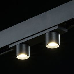 Два цилиндрических модуля на треке, свет направлен вниз