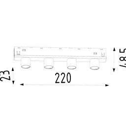 Светильник светодиодный, серия SY-LINK, Черный, 12Вт, IP20, Теплый белый (3000К), SY-LINK-CE-BL-12-WW