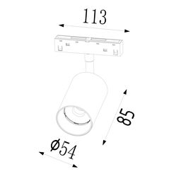 Светильник-спот светодиодный, серия SY-LINK, Белый, 10Вт, IP20, Нейтральный белый (4000К), SY-LINK-SP-WH-10-NW