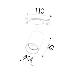 Светильник-спот светодиодный, серия SY-LINK, Черный, 15Вт, IP20, Теплый белый (3000К), SY-LINK-SP-BL-15-WW