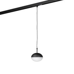 Подвесной светильник шар на треке, черный корпус
