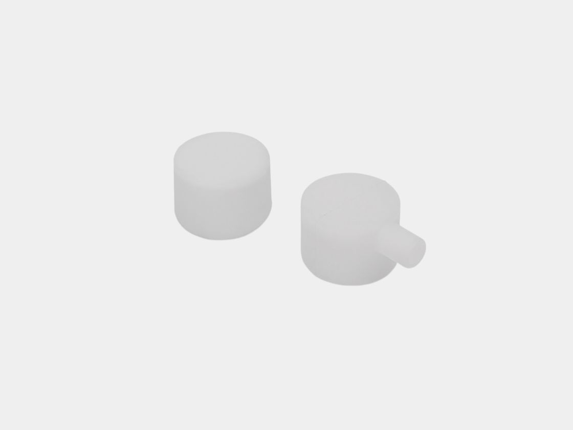 Две заглушки для неона 360° D25, белые