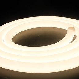 Неоновая лента 360° в бухте, тёплое свечение