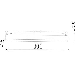Светильник трековый линейный  , серия SY-LINK, Белый, 12Вт, IP20, Нейтральный белый (4000К) , SY-LINK-300-WH-12-NW