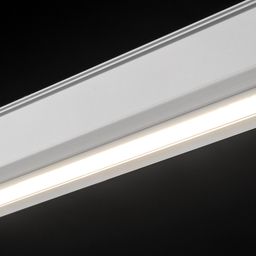 Светильник SY-LINK в треке, вид снизу, световая линия