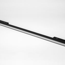 Линейный трековый светильник, общий вид, черный корпус