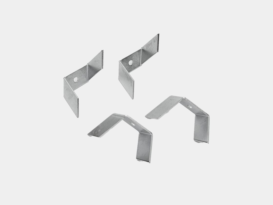 Комплект металлических креплений LE4932-FIX, четыре скобы серебро