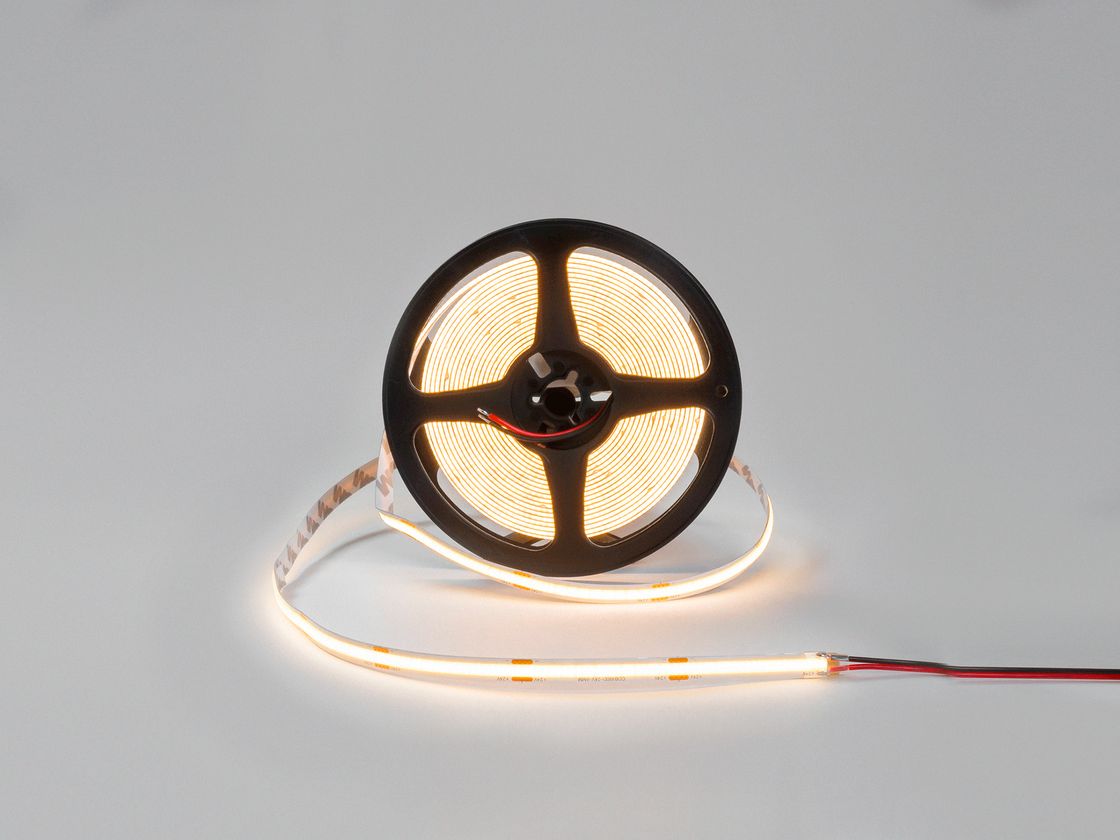Катушка COB светодиодной ленты тёплый белый 24В