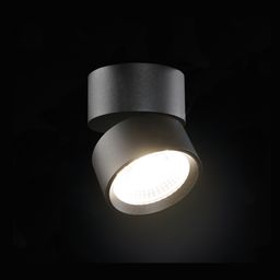 Накладной светильник RINK черный, поворотный, включен